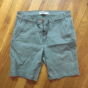 Abercrombie and Fitch girls 13/14 green shorts